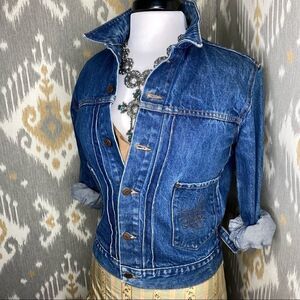 C. 1990 Denim Trucker Jacket - Polo Western ~ Indigo Wash Type 2 Denim Jacket